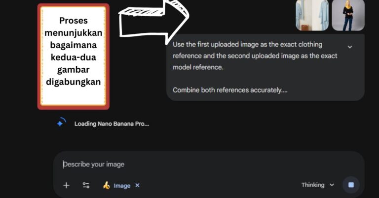 Proses bagaimana kedua gambar digabungkan