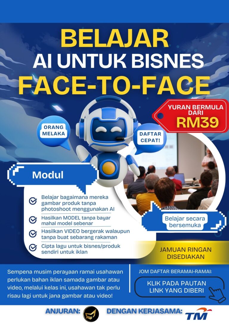 Poster Belajar Ai untuk bisnes - 12032026